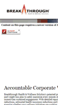 Mobile Screenshot of breakthroughhw.com